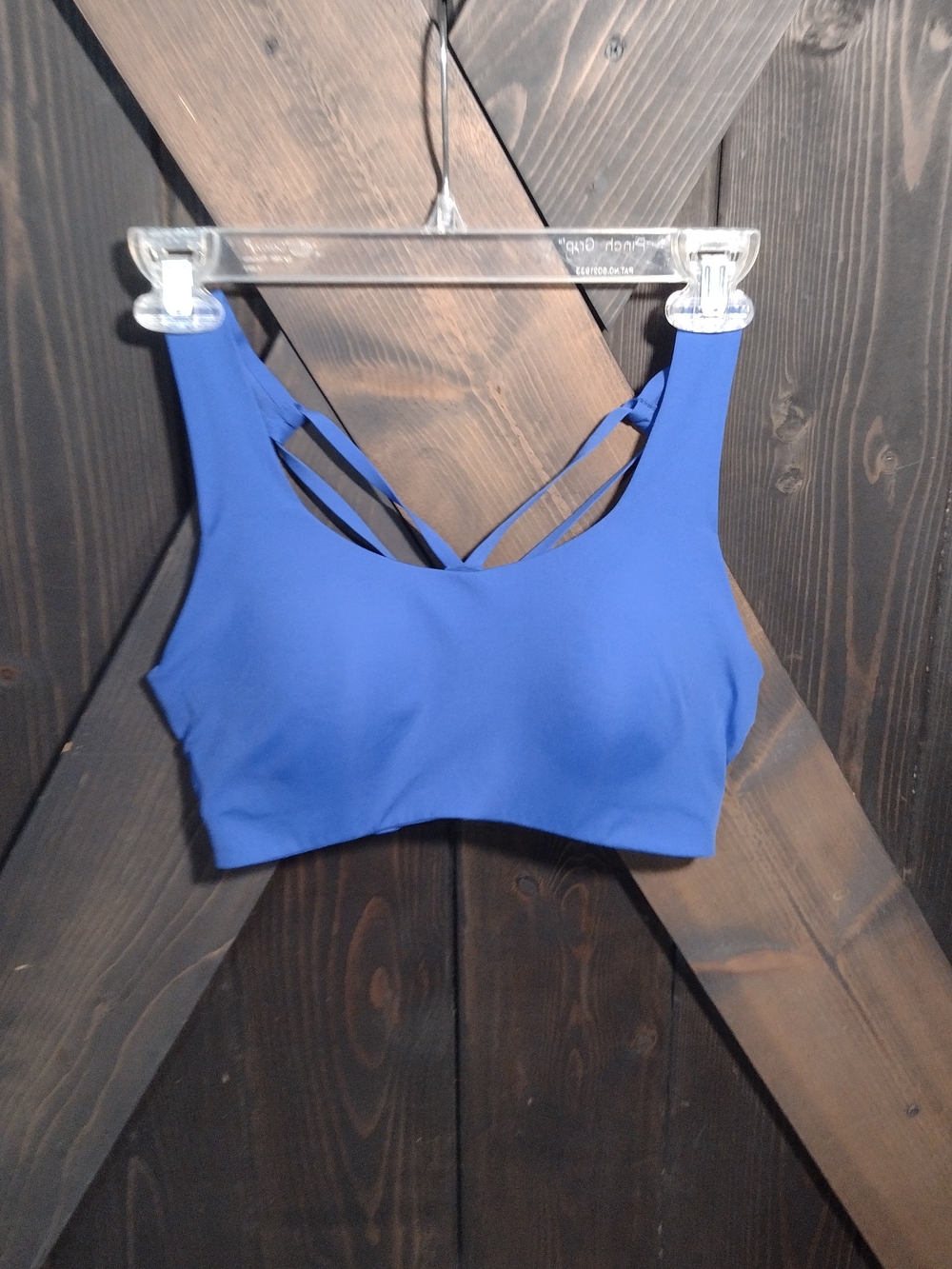 Move Theology Colbolt Blue Strappy Women's Bralette - Comfort Fit Size Small